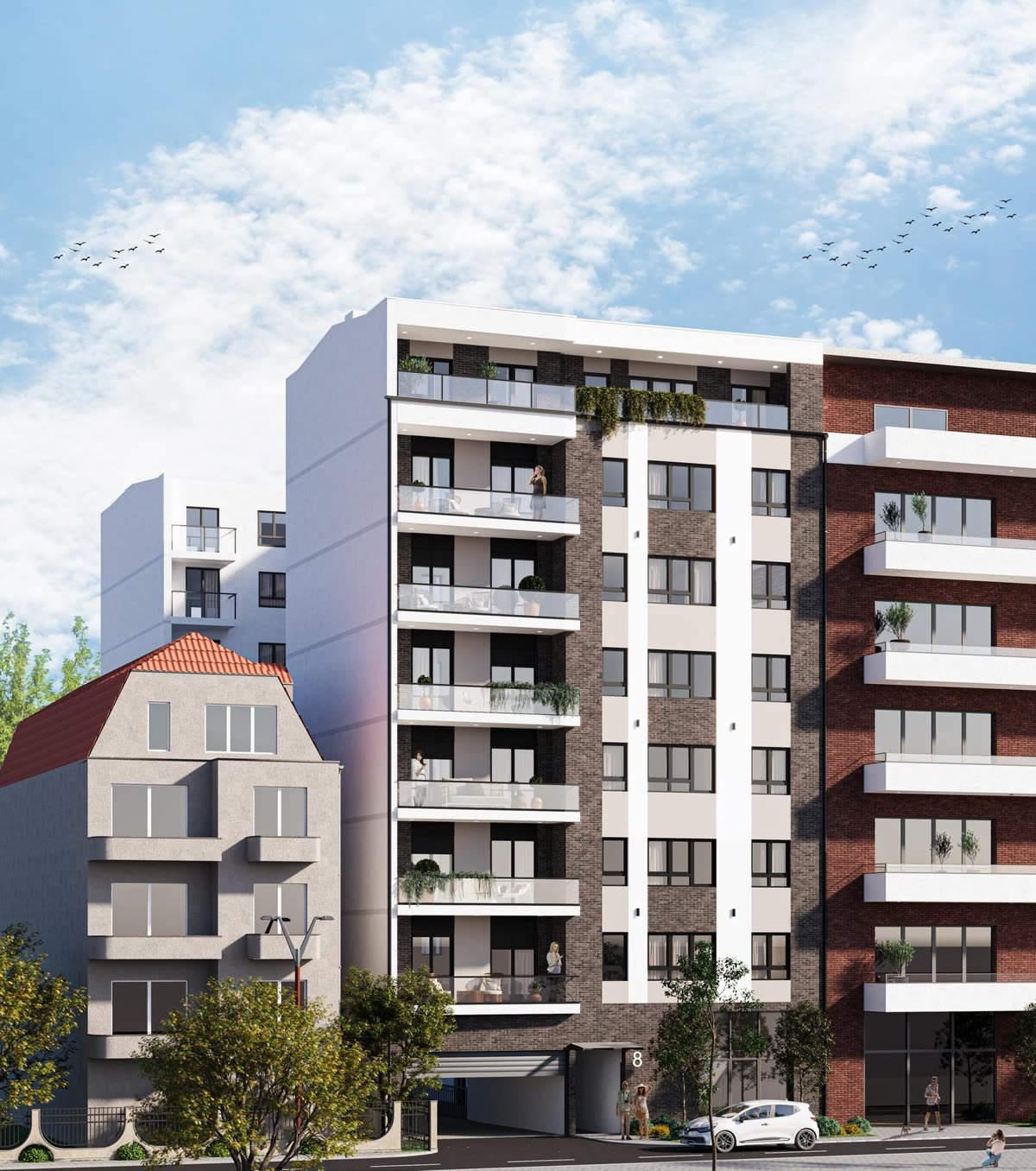 Vizuelizacija zgrade Central Home u Dravskoj 8, sa zvaničnog sajta projekta.